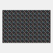 Martial Arts Karate Abstracte Stars Sparkles Inpakpapier Vel (Voorkant)