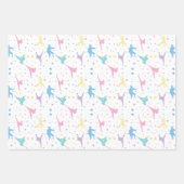 Martial Arts Karate Abstracte Stars Sparkles Inpakpapier Vel (Voorkant 3)