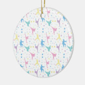 Martial Arts Karate Abstracte Stars Sparkles Keramisch Ornament (Links)