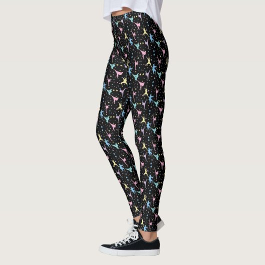 Martial Arts Karate Abstracte Stars Sparkles Leggings (Links)
