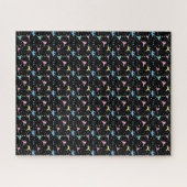 Martial Arts Karate Abstracte Stars Sparkles Legpuzzel (Horizontaal)