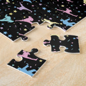 Martial Arts Karate Abstracte Stars Sparkles Legpuzzel (Zijkant)