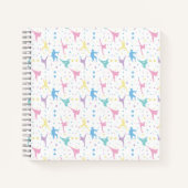 Martial Arts Karate Abstracte Stars Sparkles Notitieboek (Voorkant)