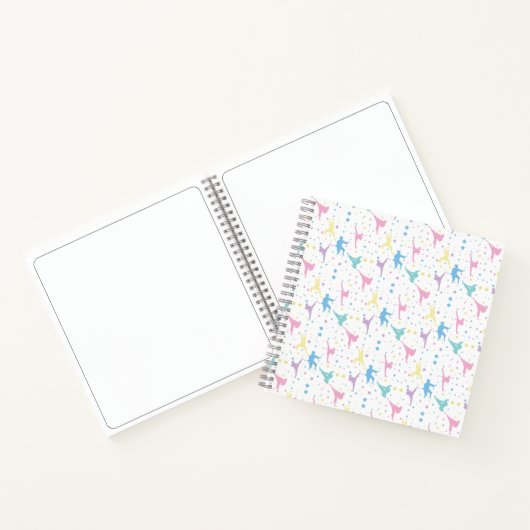 Martial Arts Karate Abstracte Stars Sparkles Notitieboek (Binnen)