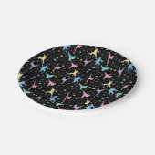 Martial Arts Karate Abstracte Stars Sparkles Papieren Bordje (Gekanteld)