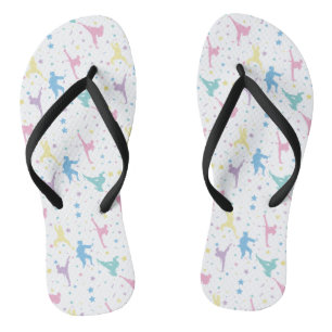 Martial Arts Karate Abstracte Stars Sparkles Teenslippers