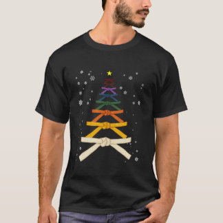 Martial Arts Karate Belt Kerstboom Xmas Karat T-shirt