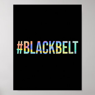 Martial Arts Karate Black Belt #blackbelt Poster