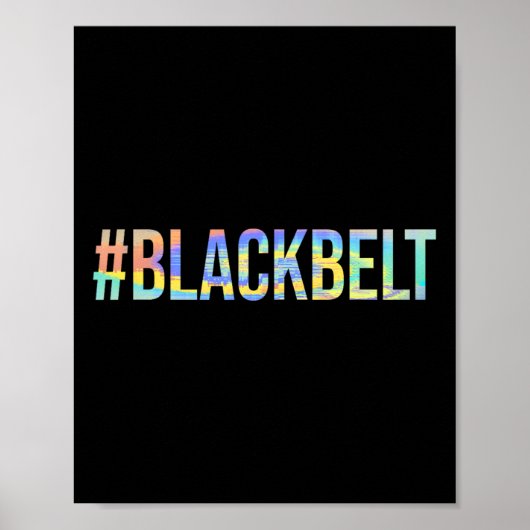 Martial Arts Karate Black Belt #blackbelt Poster (Voorkant)