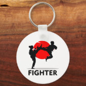 Martial Arts Karate Combat Vechten of Sparring Sleutelhanger (Achterkant)