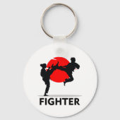 Martial Arts Karate Combat Vechten of Sparring Sleutelhanger (Achterkant)