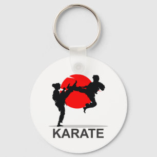 Martial Arts Karate Combat Vechten of Sparring Sleutelhanger