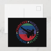Martial Arts - Karate Core Values Briefkaart (Voorkant / Achterkant)