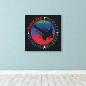 Martial Arts - Karate Core Values Canvas Afdruk (Insitu (Houten vloer))