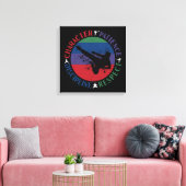 Martial Arts - Karate Core Values Canvas Afdruk (Insitu (Woonkamer))