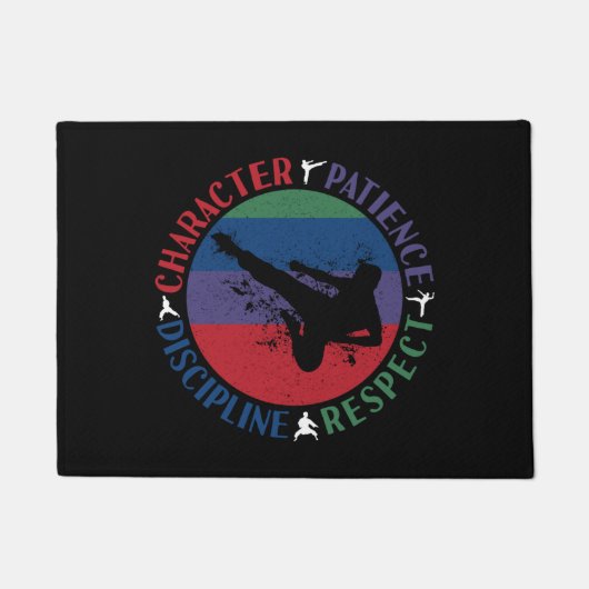 Martial Arts - Karate Core Values Deurmat (Voorkant)