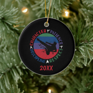 Martial Arts - Karate Core Values Keramisch Ornament