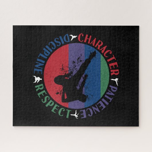 Martial Arts - Karate Core Values Legpuzzel (Horizontaal)