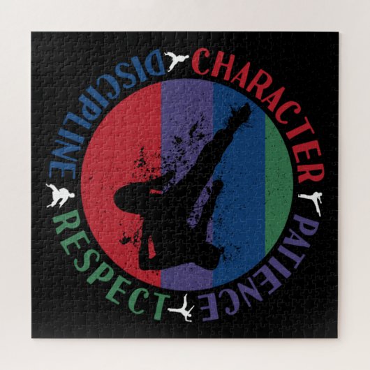 Martial Arts - Karate Core Values Legpuzzel (Horizontaal)