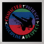 Martial Arts - Karate Core Values Poster (Voorkant)