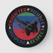 Martial Arts - Karate Core Values Ronde Klok (Voorkant)