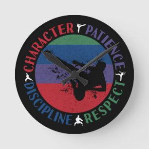 Martial Arts - Karate Core Values Ronde Klok