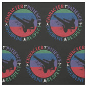 Martial Arts - Karate Core Values Stof (Swatch)