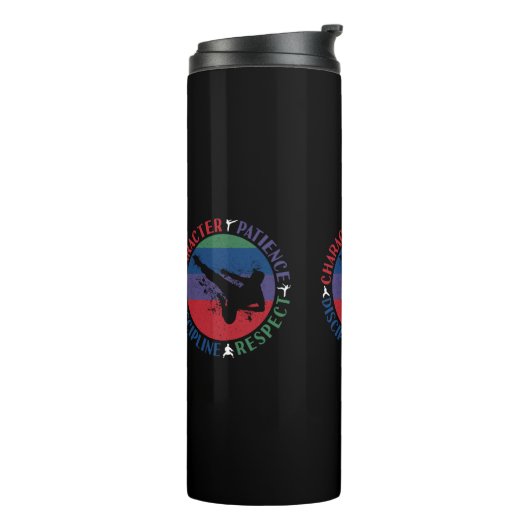 Martial Arts - Karate Core Values Thermosbeker (Gedraaid links)