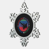 Martial Arts - Karate Core Values Tin Sneeuwvlok Ornament (Rechts)