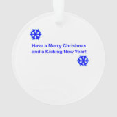 Martial Arts Karate Elves Ornament (achterkant)