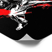 Martial Arts Karate Fan Dynamic MMA Design Poster (Hoek)