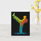Martial Arts Karate Fighter Kaart (Gele Bloem)