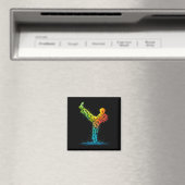 Martial Arts Karate Fighter Magneet (Insitu (Vaatwasser))