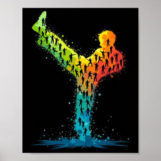 Martial Arts Karate Fighter Poster (Voorkant)