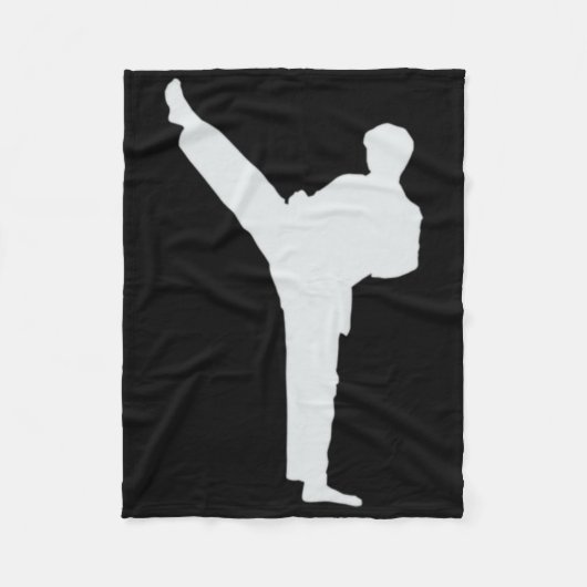 Martial Arts Karate Fleece Deken (Voorkant)
