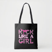 Martial Arts Karate Kickboxing Girl Fighter Tote Bag (Voorkant)