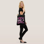Martial Arts Karate Kickboxing Girl Fighter Tote Bag (Op model)