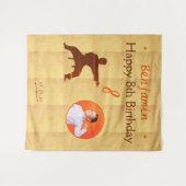 Martial Arts Karate Kids Verjaardagsfeestje Achter Wandkleed (Voorkant (horizontaal))