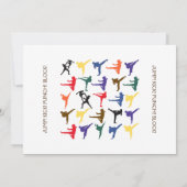 Martial Arts Karate Kinder 8e Verjaardagsfeest Kaart (Achterkant)