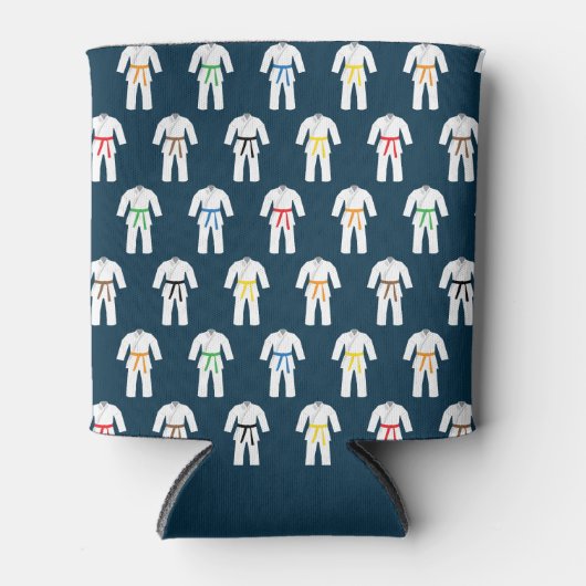 Martial Arts karate pakken met patronen Blikjeskoeler (Voorkant)