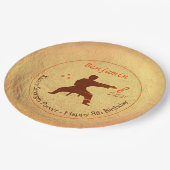 Martial Arts Karate Party 8th Kids Verjaardag Papieren Bordje (Gekanteld)