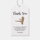 Martial Arts Karate Party Kinderen Verjaardag Dank Cadeaulabel (Voorkant)
