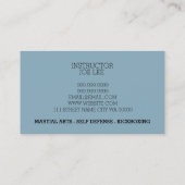 Martial Arts Karate Self Defense Visitekaartje (Achterkant)