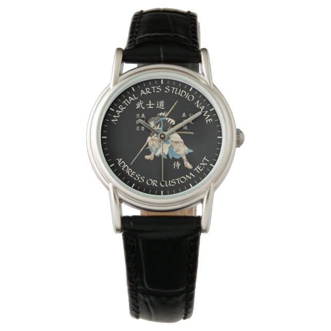 Martial Arts Karate Taekwondo Jiu-jitsu Studio Horloge (Voorkant)