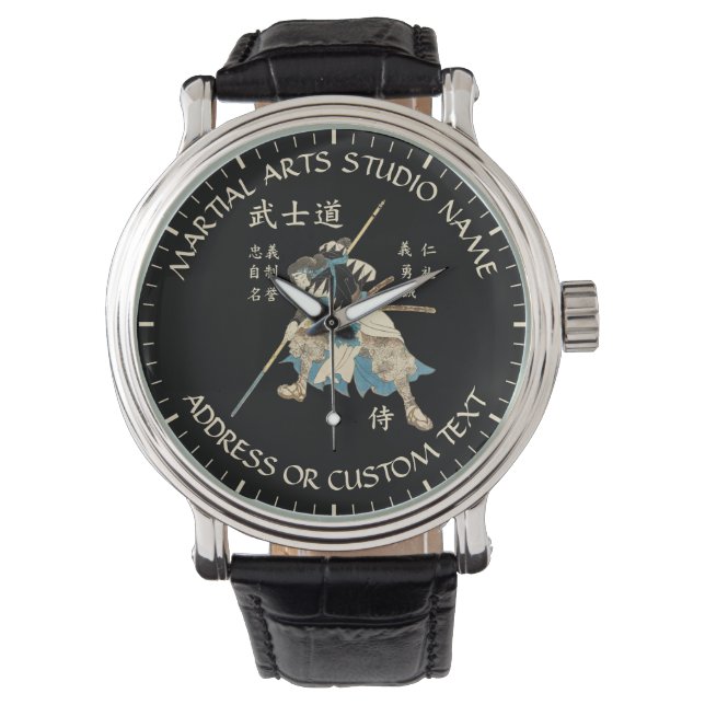 Martial Arts Karate Taekwondo Jiu-jitsu Studio Horloge (Voorkant)