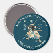 Martial Arts Karate Taekwondo Jiu-jitsu Studio Magneet (Voorkant / Achterkant)