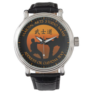 Martial Arts Karate Taekwondo Kung Fu Studio Owner Horloge