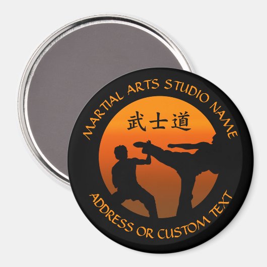 Martial Arts Karate Taekwondo Kung Fu Studio Owner Magneet (Voorkant / Achterkant)