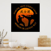 Martial Arts Karate Taekwondo Kung Fu Studio Owner Poster (Keuken)