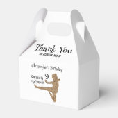 Martial Arts Karate Verjaardag Dank u Favor Box Bedankdoosjes (Voorkant Zijde)